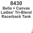 8430Bella + Canvas Ladies' Tri-Blend Racerback Tank