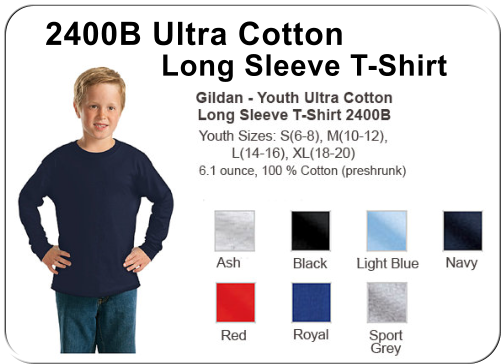 2400B Ultra Cotton  Long Sleeve T-Shirt